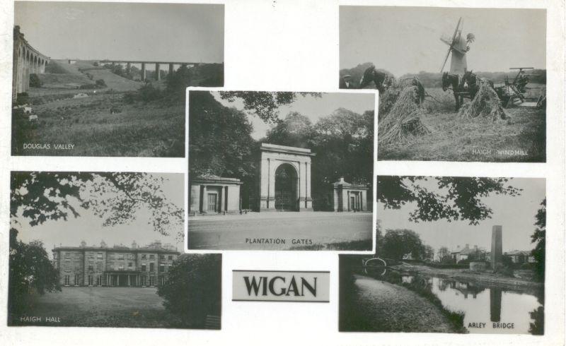Wigan postcard. Wigan postcard.