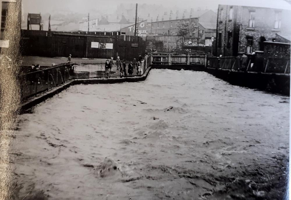 RIVER DOUGLAS IN FLOOD