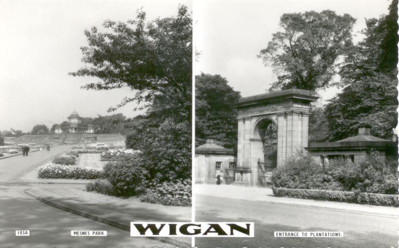 Wigan postcard. Wigan postcard.