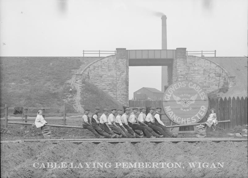 Laying Electric Cables Early 1900's Laying Electric Cables Early 1900's