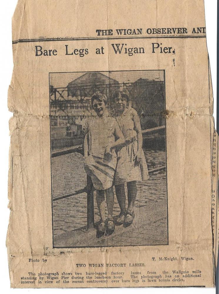 Bare  legs at Wigan Pier