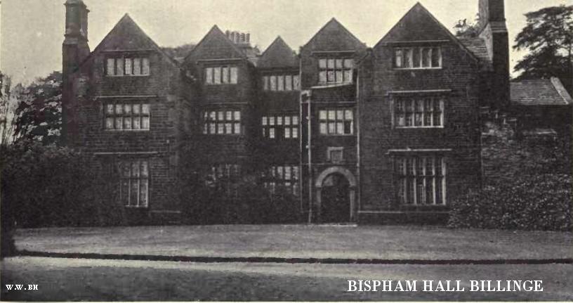 BISPHAM HALL BILLINGE BISPHAM HALL BILLINGE