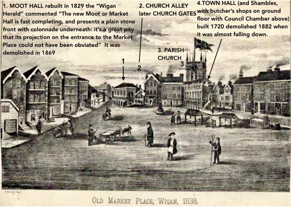 OLD MARKET PLACE, WIGAN 1838 OLD MARKET PLACE, WIGAN 1838