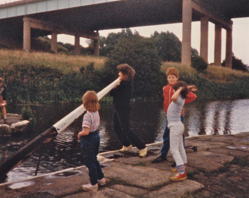 Falcon's maiden voyage July 1985: Gathurst Lock