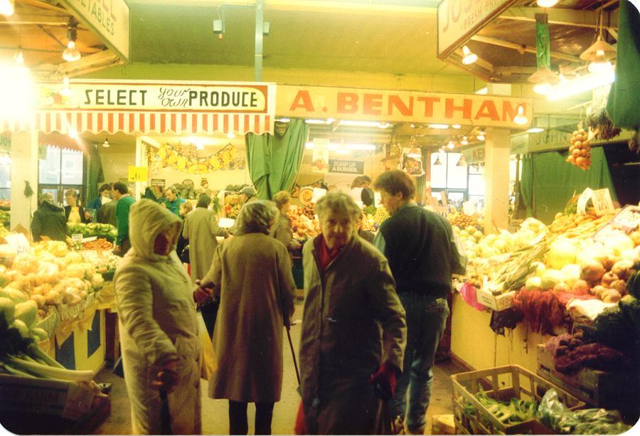 Wigan Market Hall in the 1980s.