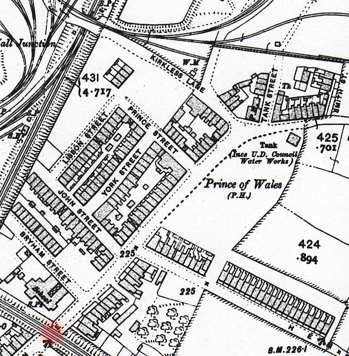Top of Belle Green Lane about 1920 Top of Belle Green Lane about 1920