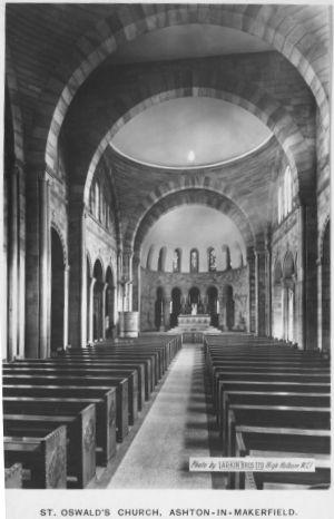 Inside of St Oswald's RC Church.