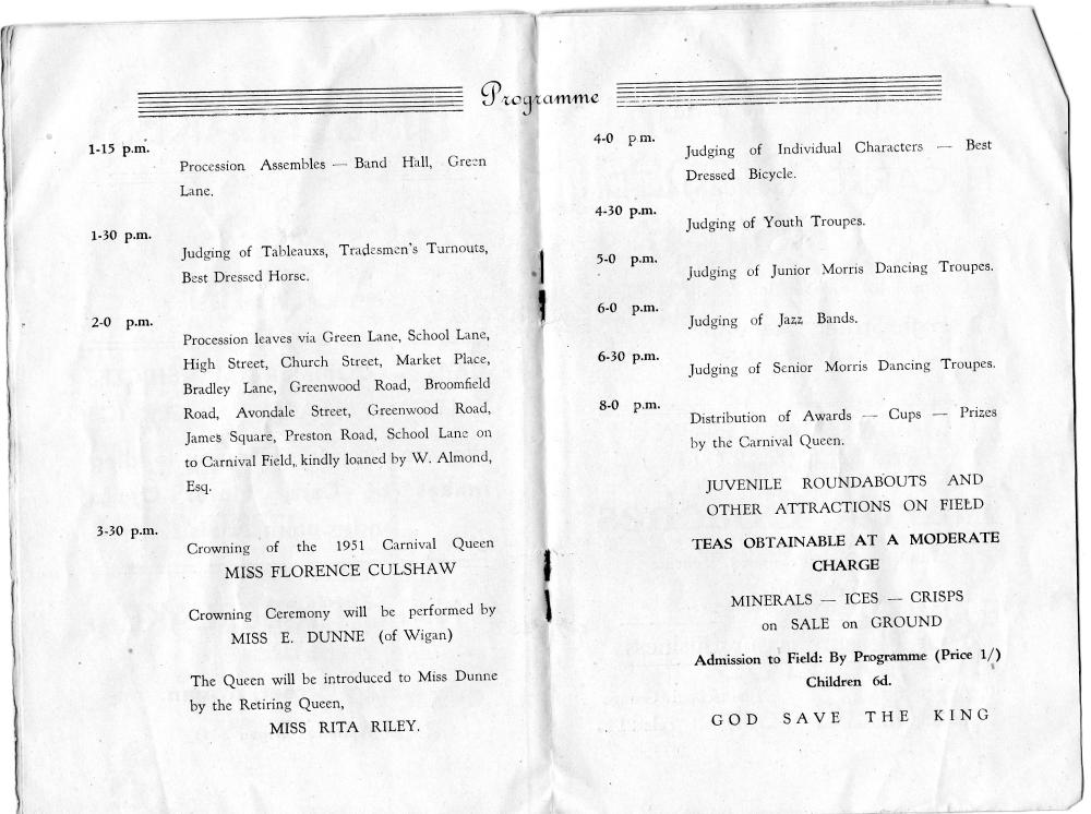 Standish Carnival 1951 Standish Carnival 1951