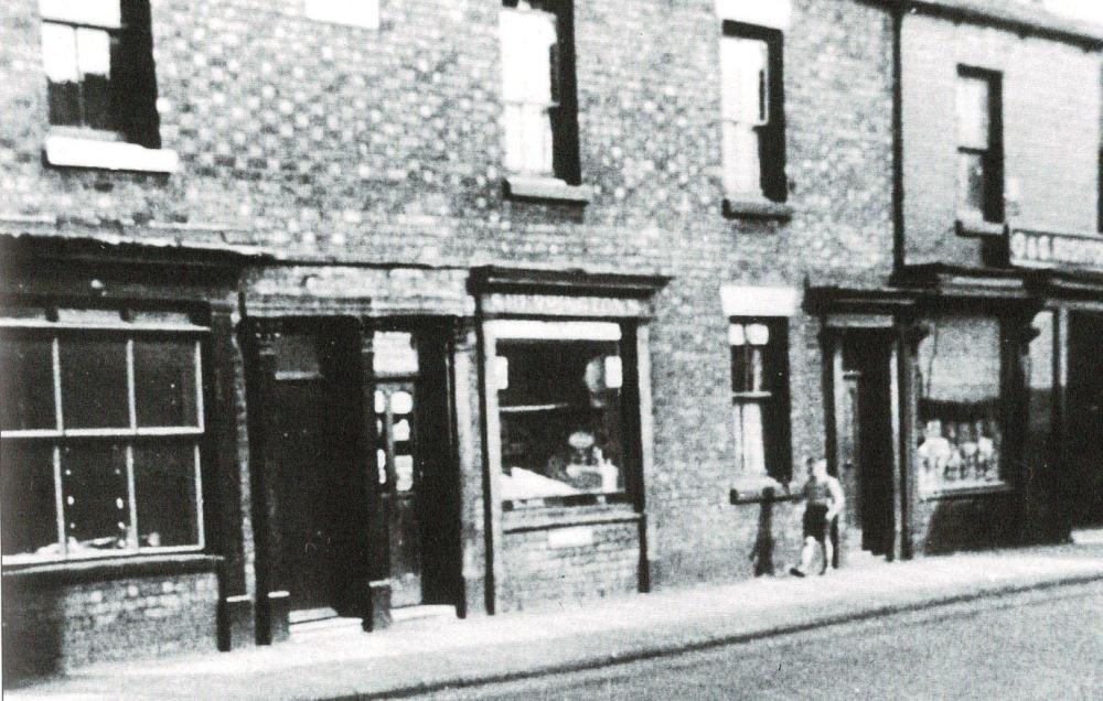 Polly Sherrington's  grocery shop. Scholes