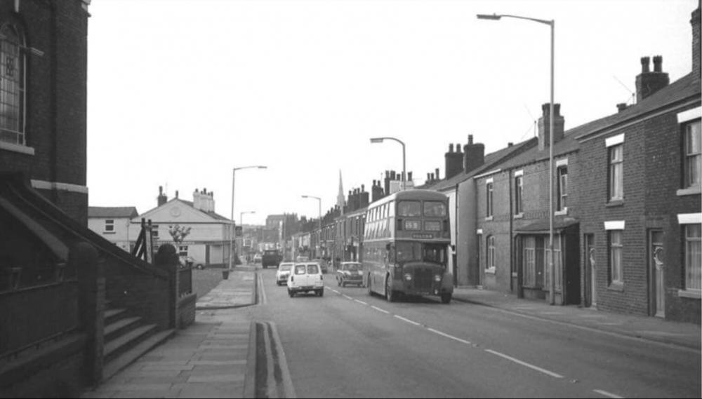 Looking down towards Birkett Bank from Rose Bridge.