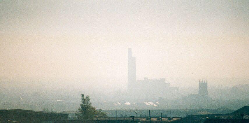 Demolition of the cooling towers in 1989