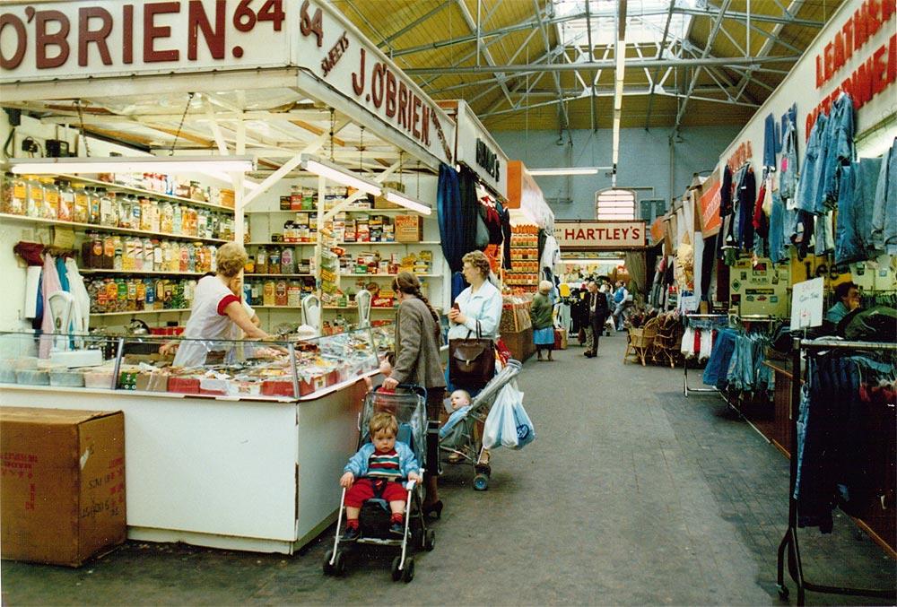 Inside Wigan Market Hall Inside Wigan Market Hall