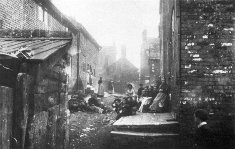 Little London just off Standishgate c1890 Little London just off Standishgate c1890