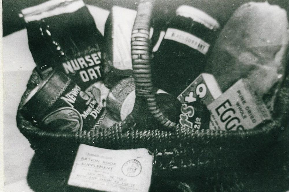 Basket of Rations, after WWII Basket of Rations, after WWII