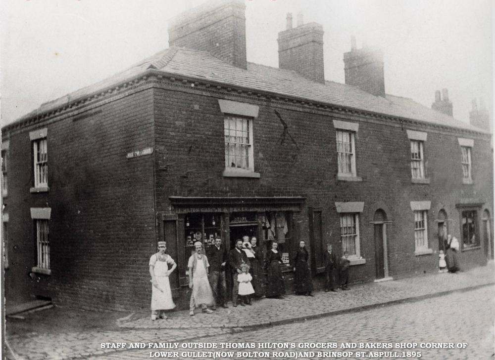 Thomas Hilton's Grocers shop c.1895 Thomas Hilton's Grocers shop c.1895