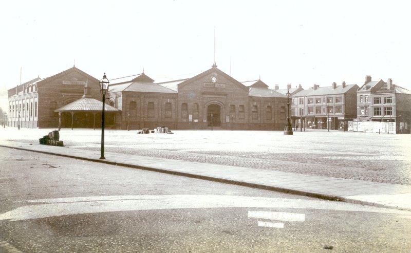 Market Square, Wigan. Scanned from an old postcard. Market Square, Wigan. Scanned from an old postcard.