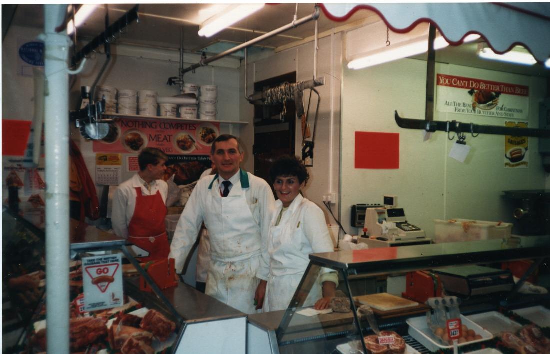 Inside Wigan Market Hall on the last day of trading.