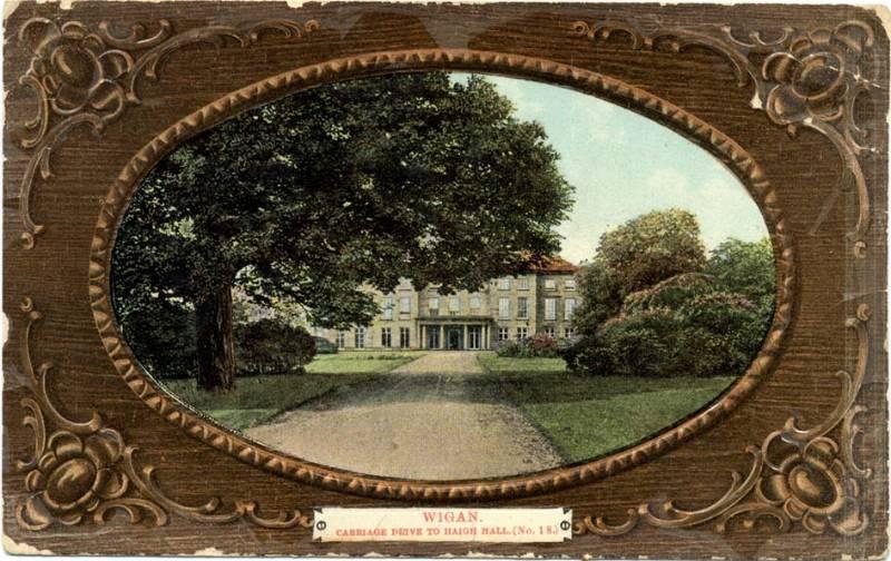 Postcard, Carriage Drive to Haigh Hall Wigan c1900 Postcard, Carriage Drive to Haigh Hall Wigan c1900
