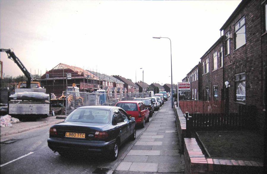 New houses being built in Battersby Street.