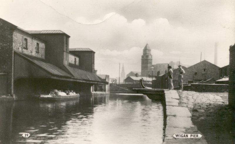 Postcard of Wigan Pier.