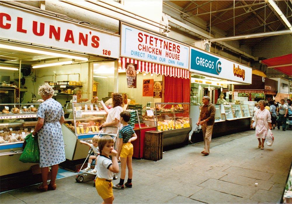 Inside Wigan Market Hall