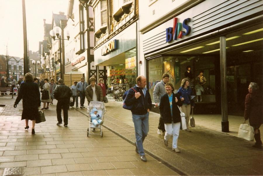 Standishgate, 1980s. Standishgate, 1980s.