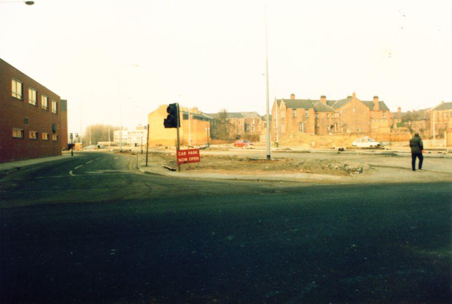 Road construction, Northway.