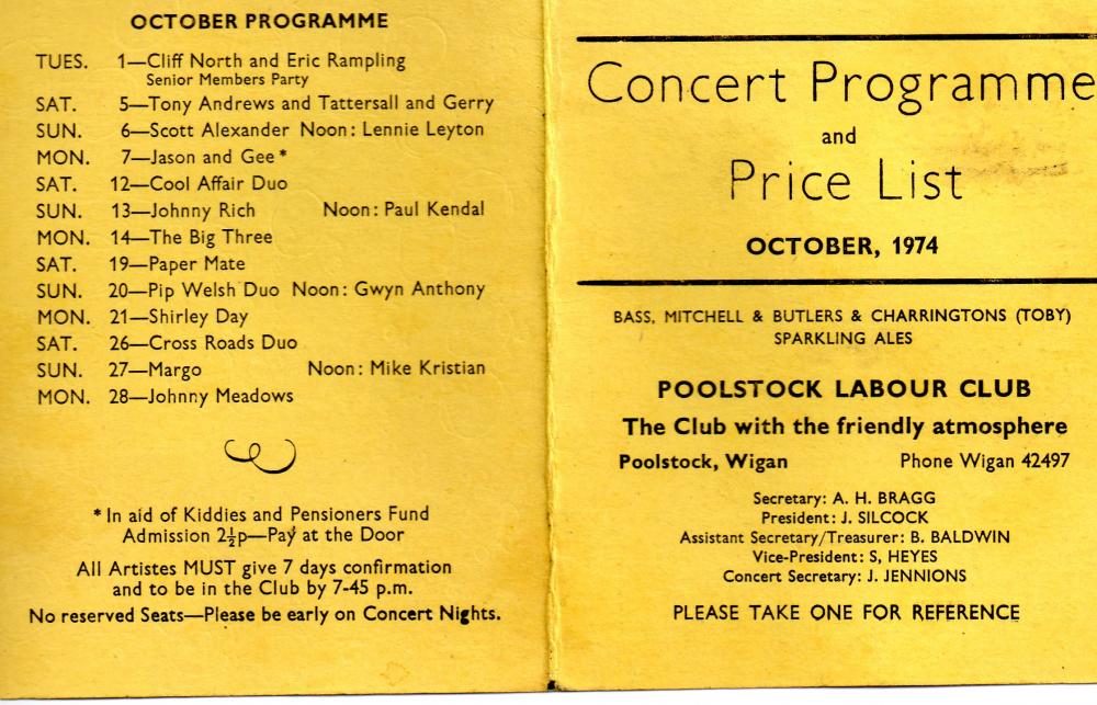 concert programme concert programme
