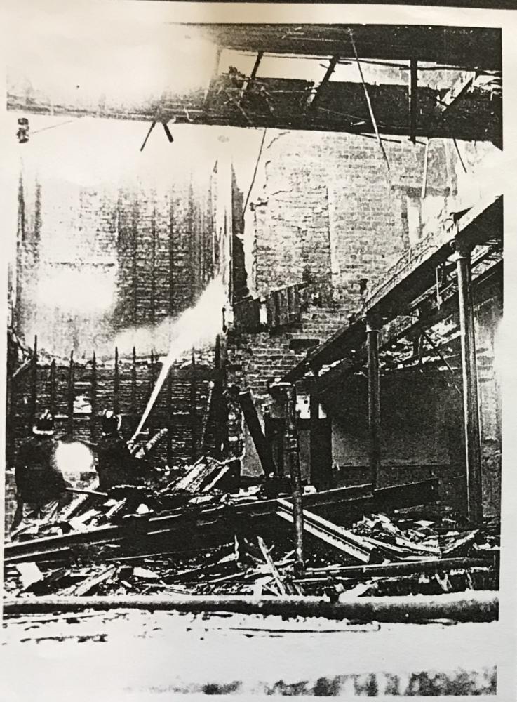 Fire damage at King street Baptised Church