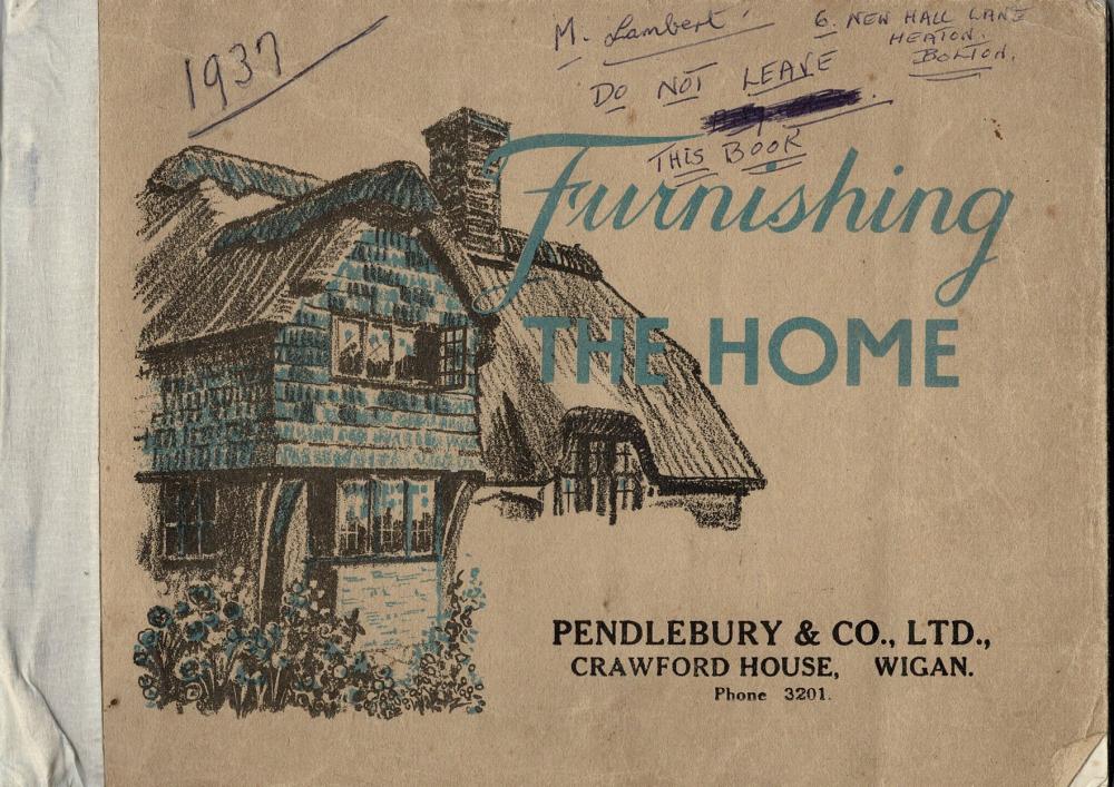 FURNISHINGH THE HOME Catalogue 1937 FURNISHINGH THE HOME Catalogue 1937