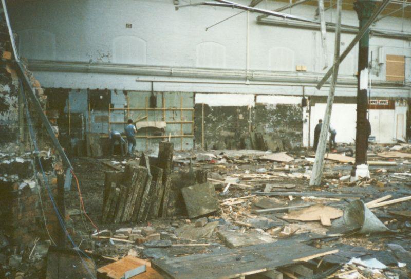 Demolition of Market Hall. Demolition of Market Hall.