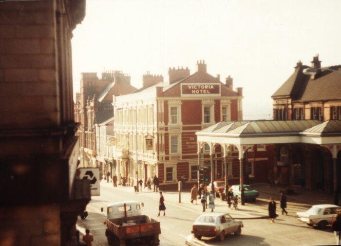 Wallgate taken from the Minorca, c1983.