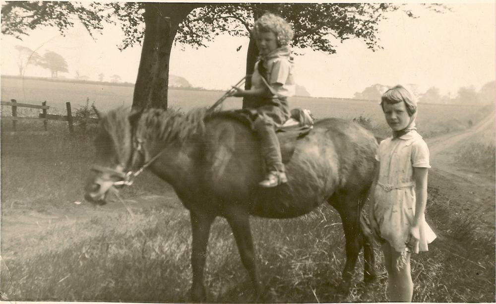 Lady Betty & my 2 sisters October 1940.