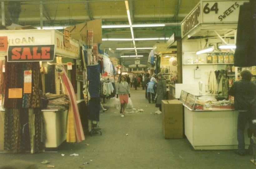 Wigan Market, circa late 70s. Wigan Market, circa late 70s.