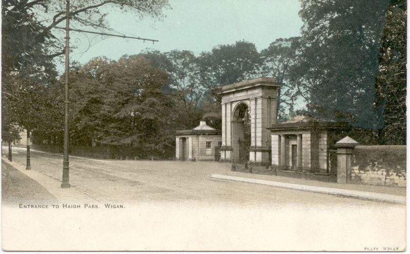 Entrance to Haigh Park, Wigan. Entrance to Haigh Park, Wigan.