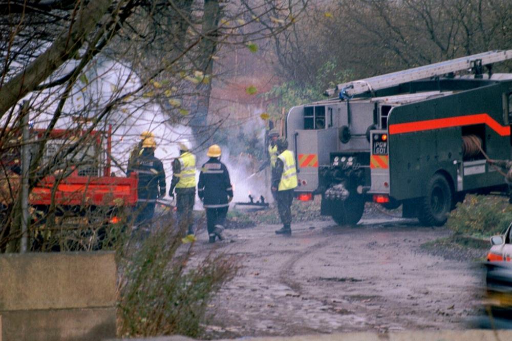 Donkey Lane fire - Green Godess to the rescue