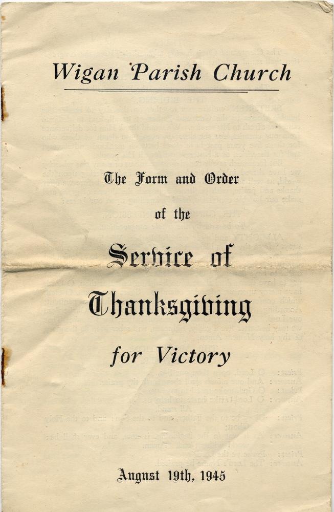 Thanksgiving Service 1945 Thanksgiving Service 1945