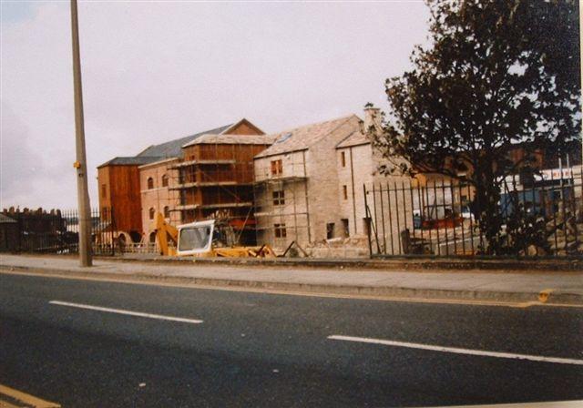 Wigan Pier under re-construction.