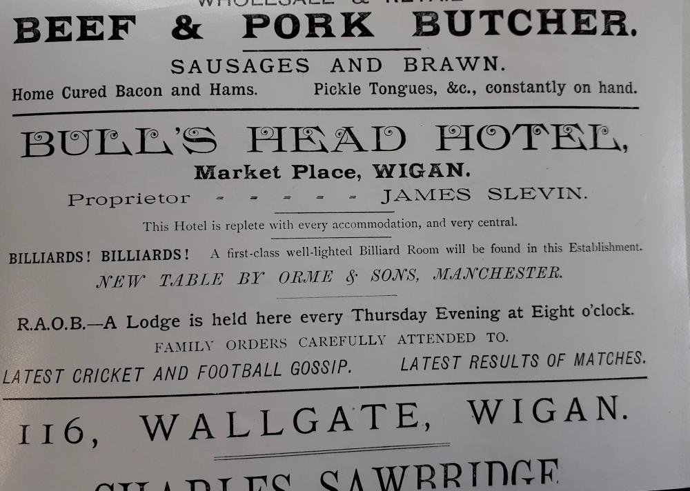 BULLS HEAD HOTEL ADVERT