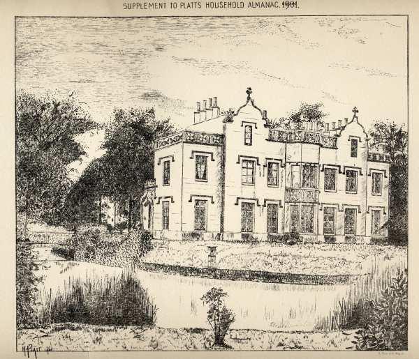 Old Print of Arley Hall Old Print of Arley Hall