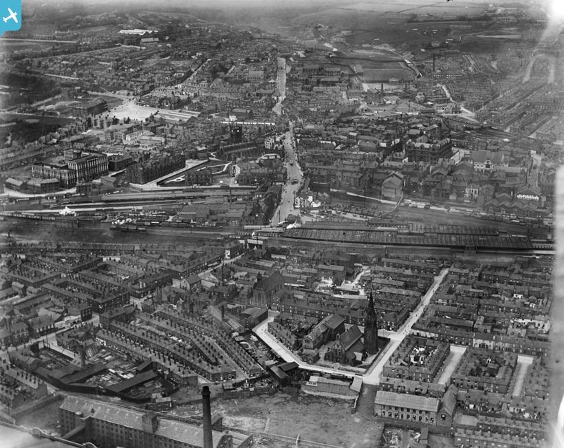 wigan/wallgate arial view