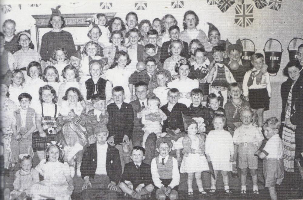 Queens Coronation Celebrations Bank Street Golborne 1953 Queens Coronation Celebrations Bank Street Golborne 1953