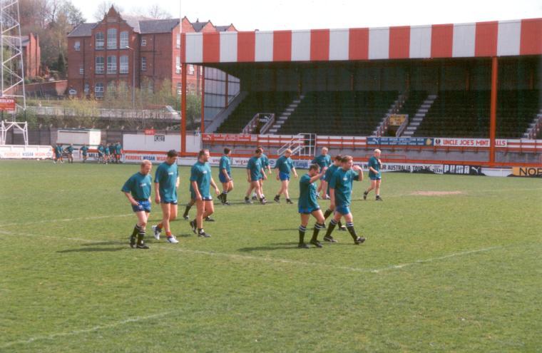 Training for Wembley.