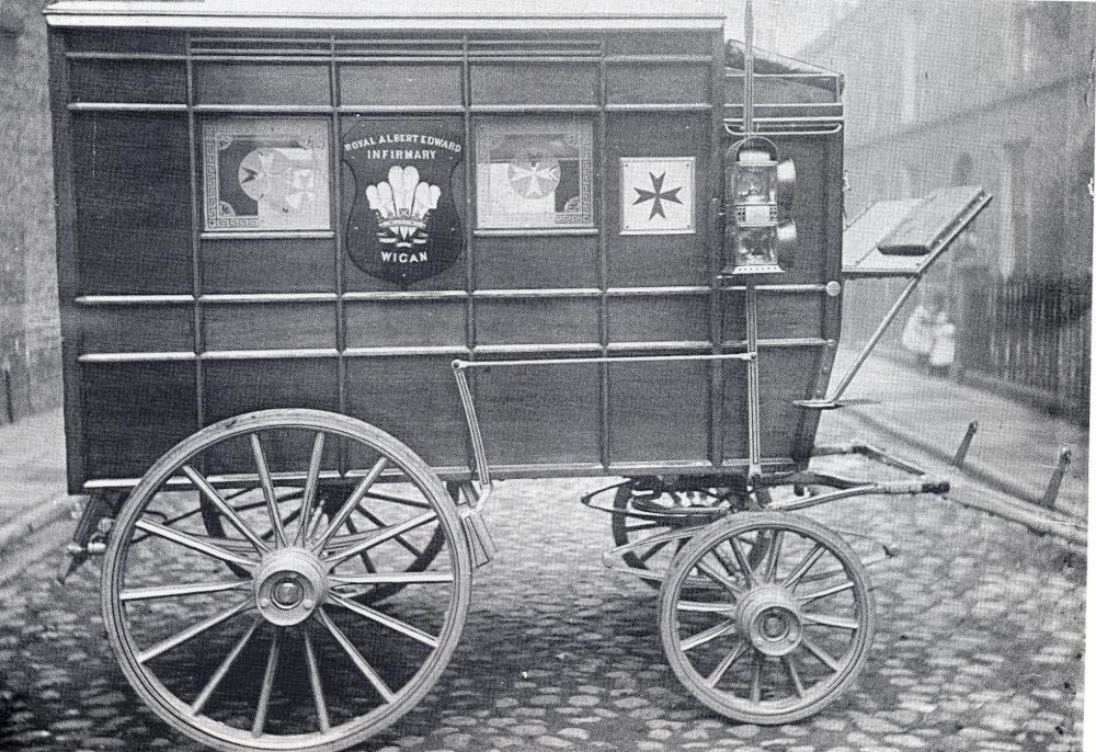 WIGAN's FIRST HORSE AMBULANCE 1889