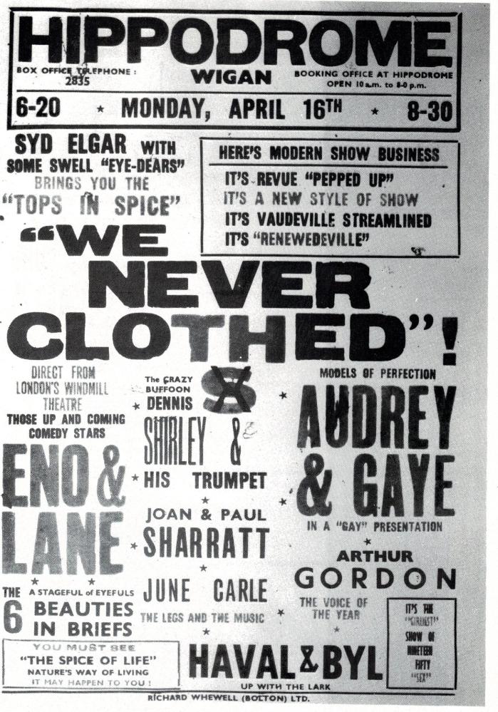 Poster WE NEVER CLOTHED 1956