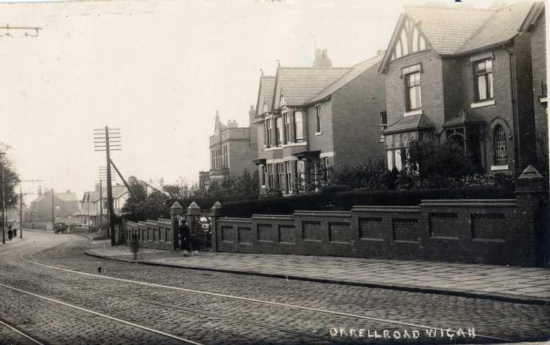 Postcard of Orrell Road. Postcard of Orrell Road.