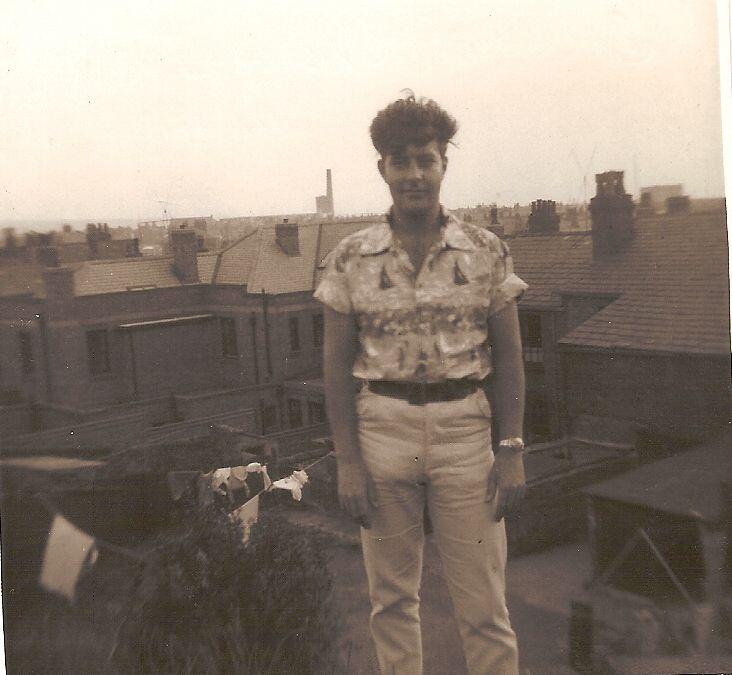 Peter Clegg at Birkett Bank, c1958.