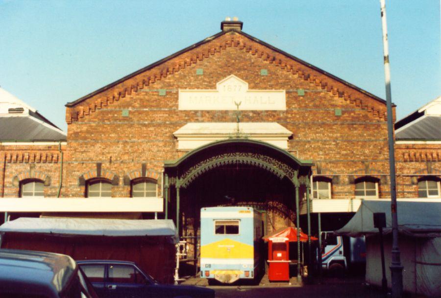 Wigan Market Hall in the 1980s.