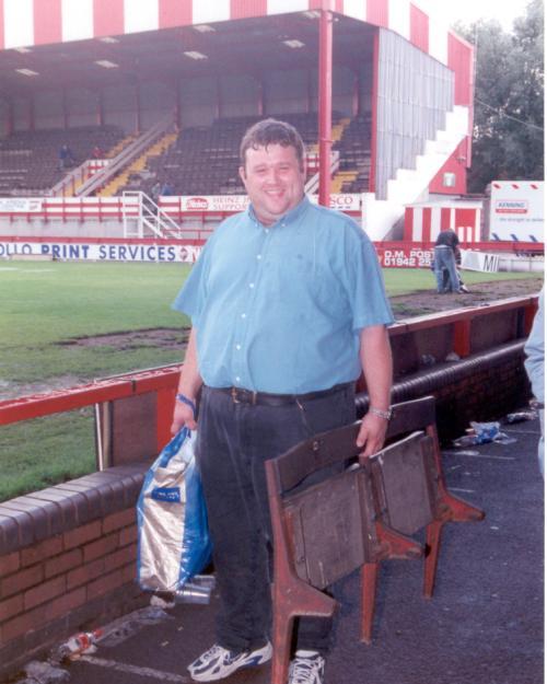 Mike Hayes with a couple of seats. Mike Hayes with a couple of seats.