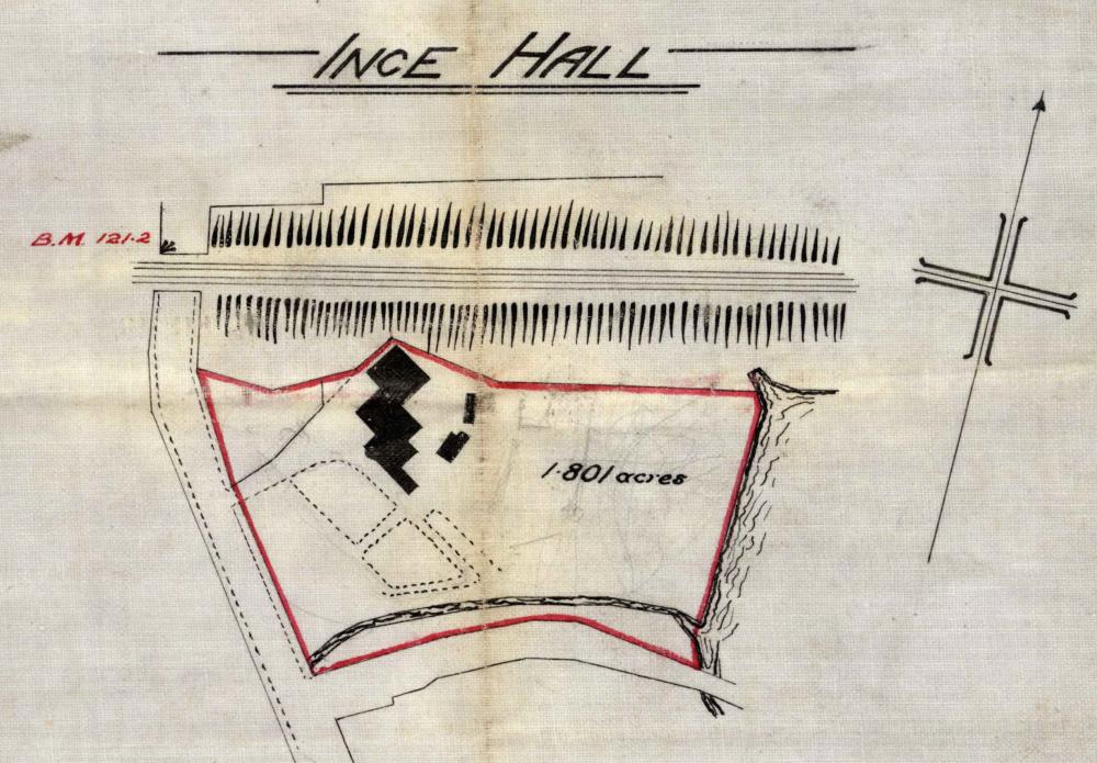 Plan of the Hall of Ince Plan of the Hall of Ince